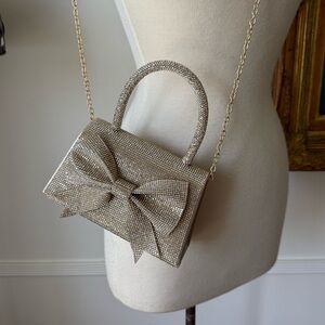 Small Rhinestone Clutch with Bow